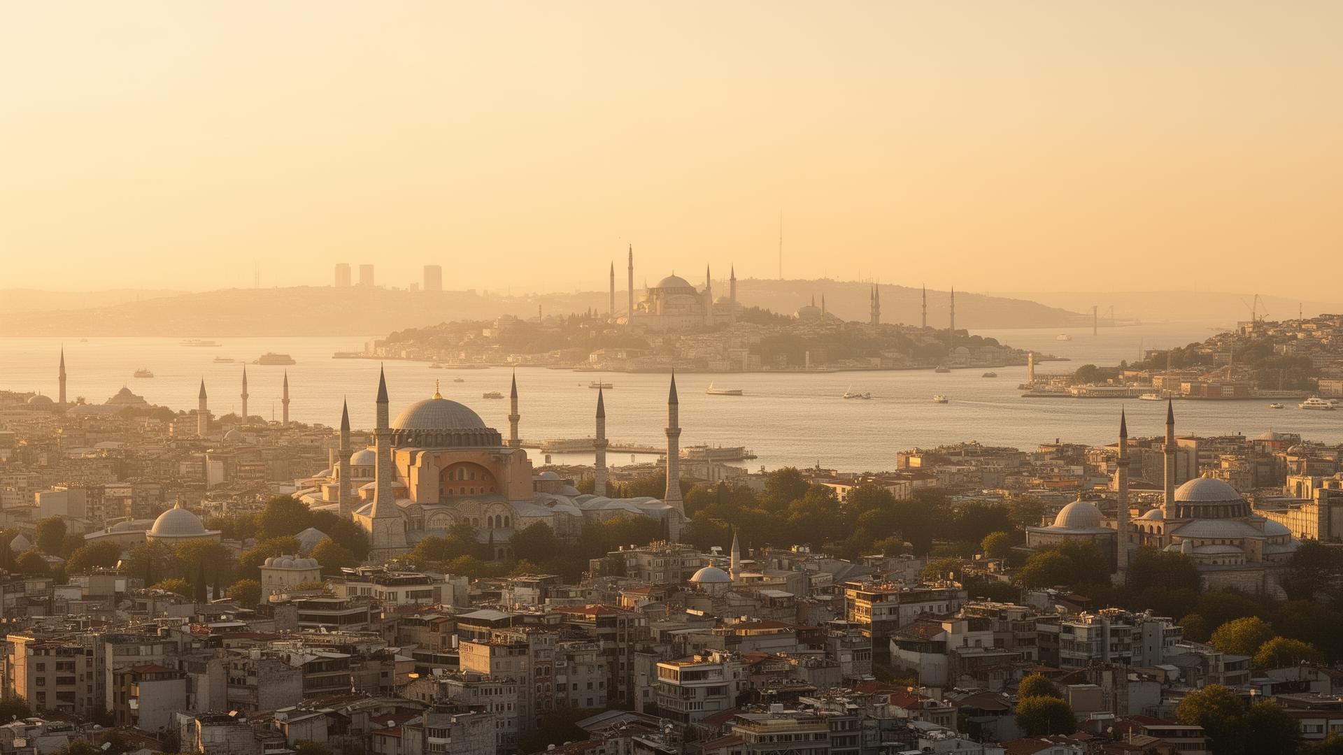 Istanbul at golden hour